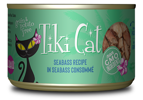 Tiki Cat - Luau - Seabass Recipe in Seabass Consomme (For Cats)