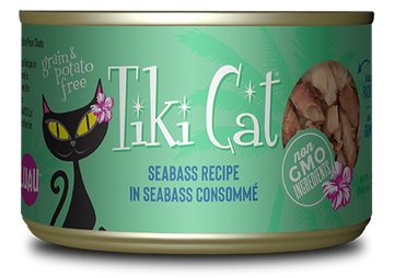 Tiki Cat - Luau - Seabass Recipe in Seabass Consomme (For Cats)