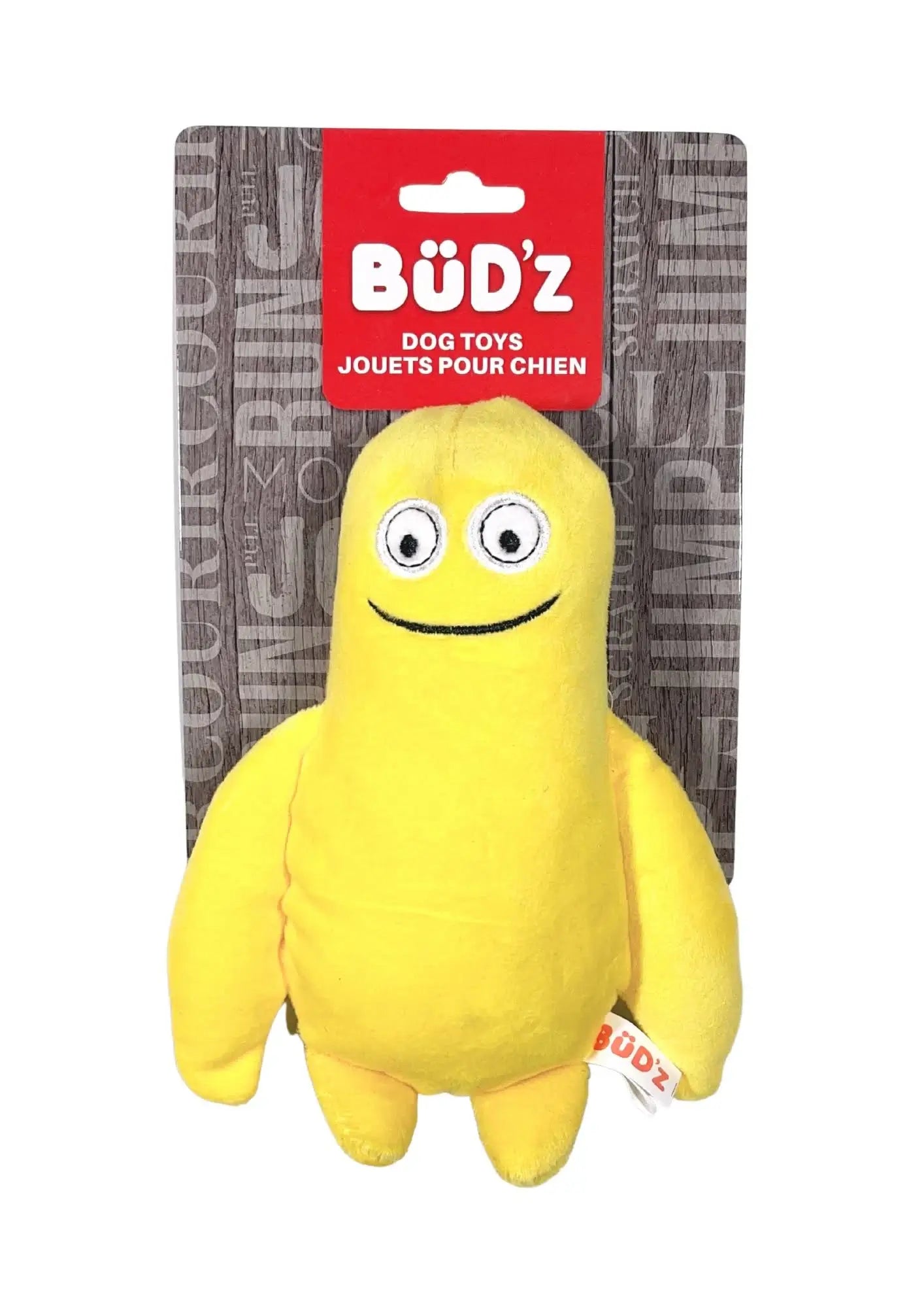 Bud'z | Yellow Smiling Monster Bob | Dog Toy | ARMOR THE POOCH