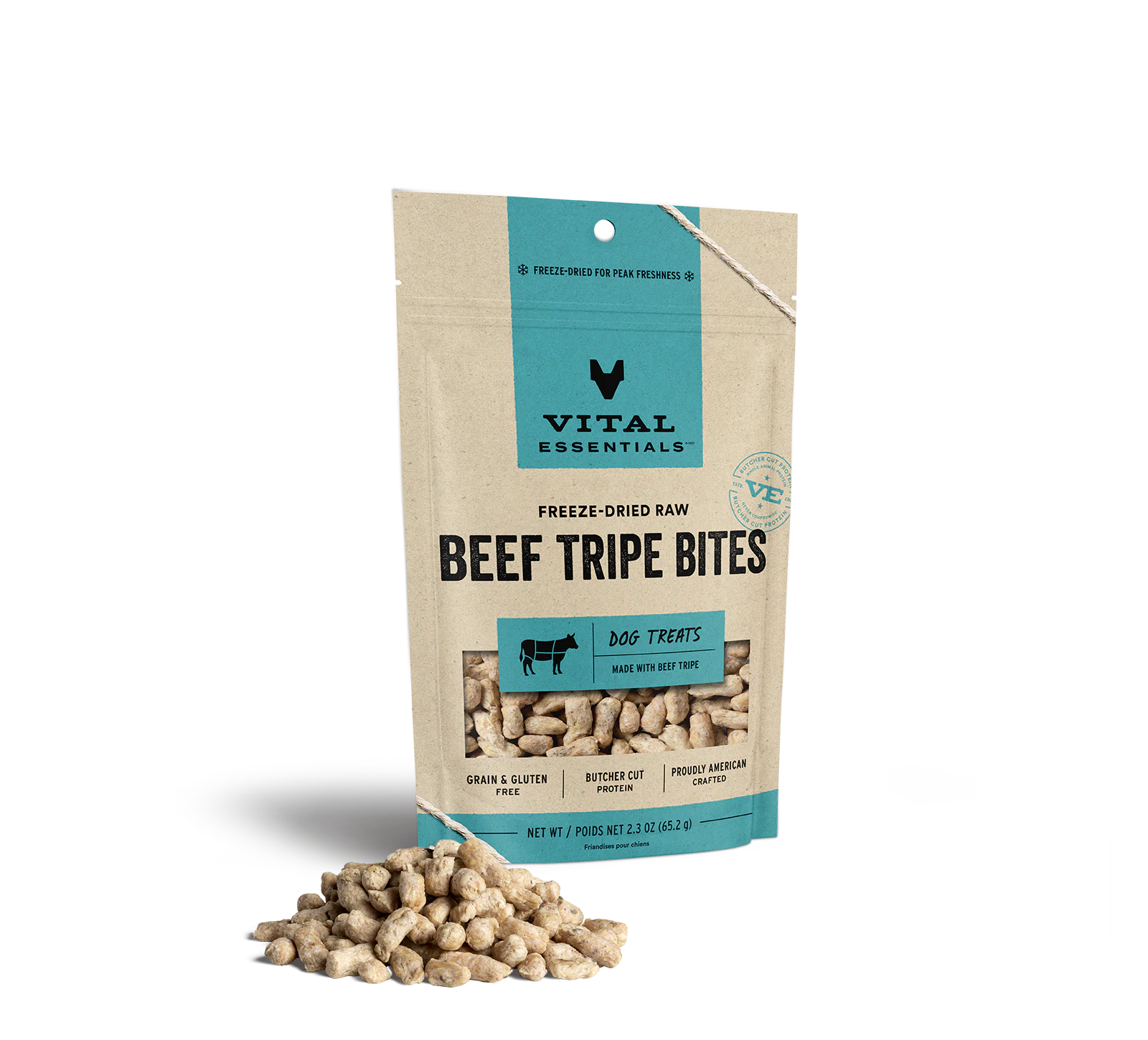 Vital Essentials (VE) - Freeze-Dried Beef Tripe Bites Treats (For Dogs)
