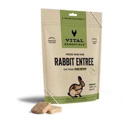 Vital Essentials (VE) - Rabbit Dinner Patties Freeze-Dried Grain Free (Cat Food)