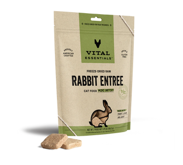 Vital Essentials (VE) - Rabbit Dinner Patties Freeze-Dried Grain Free (Cat Food)