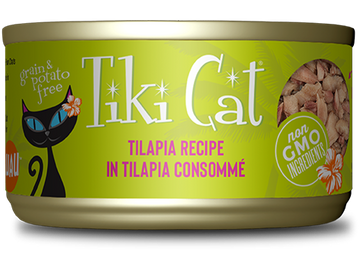 Tiki Cat - Luau - Tilapia Recipe in Tilapia Consomme (For Cats)