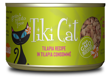 Tiki Cat - Luau - Tilapia Recipe in Tilapia Consomme (For Cats)