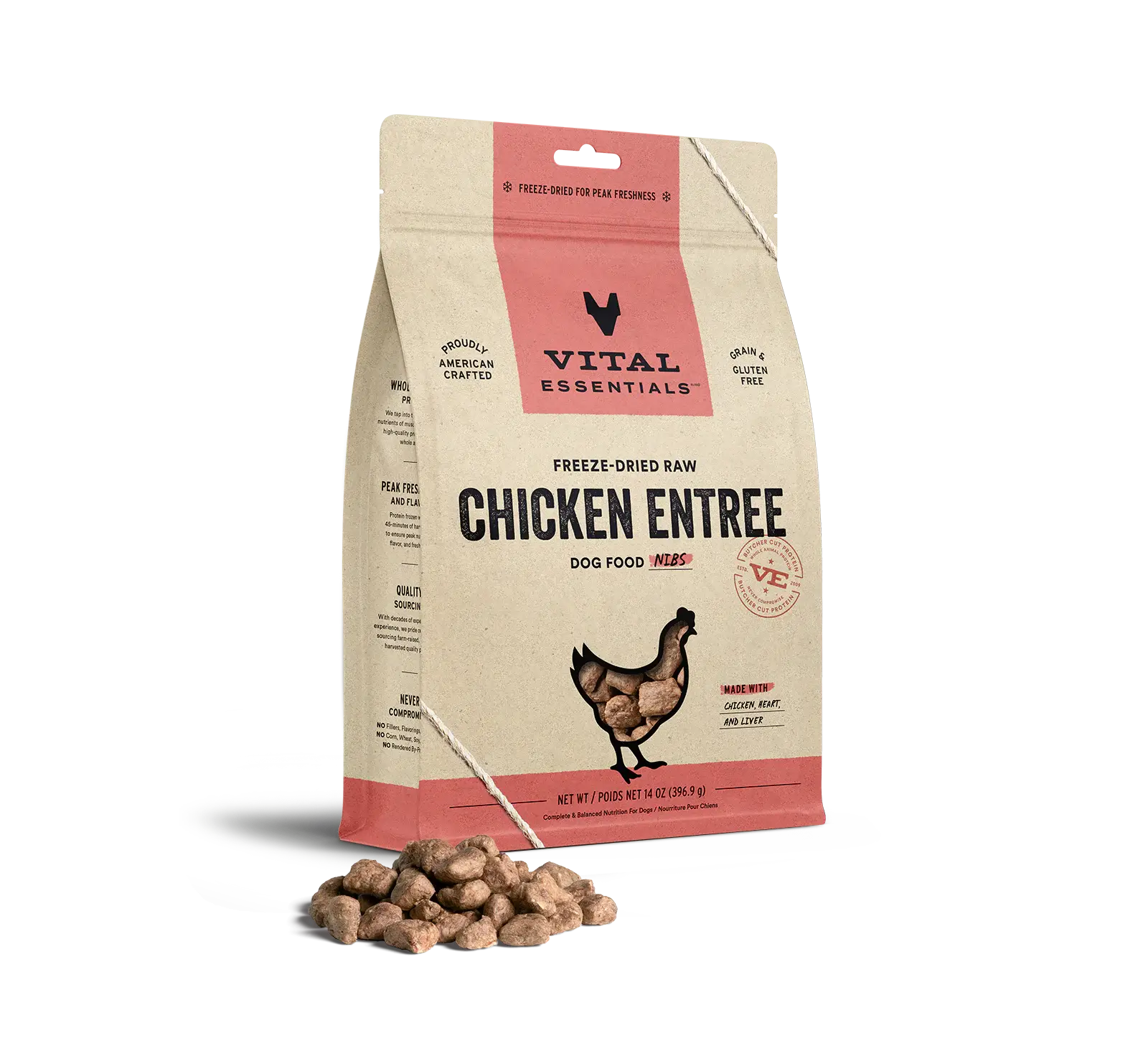 Vital Essentials (VE) - Nibs - Freeze-Dried Chicken Entree (For Dogs)