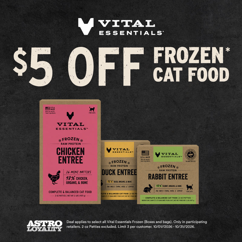Vital Essentials $5 OFF Frozen Cat Food