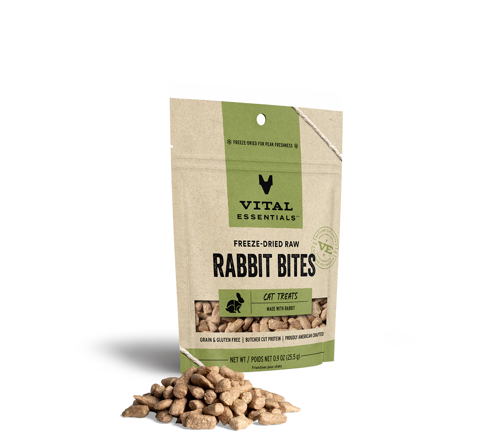 Vital Essentials (VE) - Freeze-Dried Rabbit Bites Treats (For Cats)
