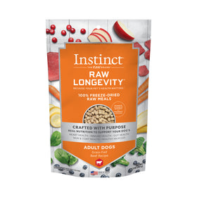 Instinct - Raw Longevity 100% Freeze-Dried Raw Meal - Grass Fed Beef Recipe (For Dogs)