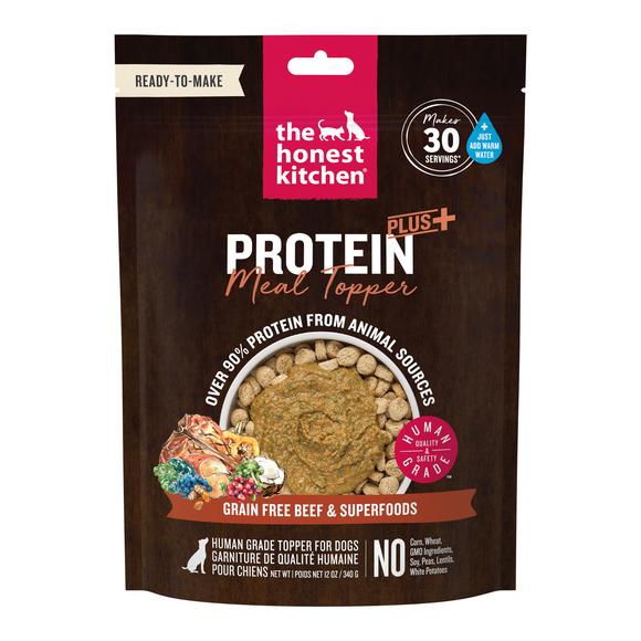 The Honest Kitchen Protein Plus+ Grain Free Beef Topper