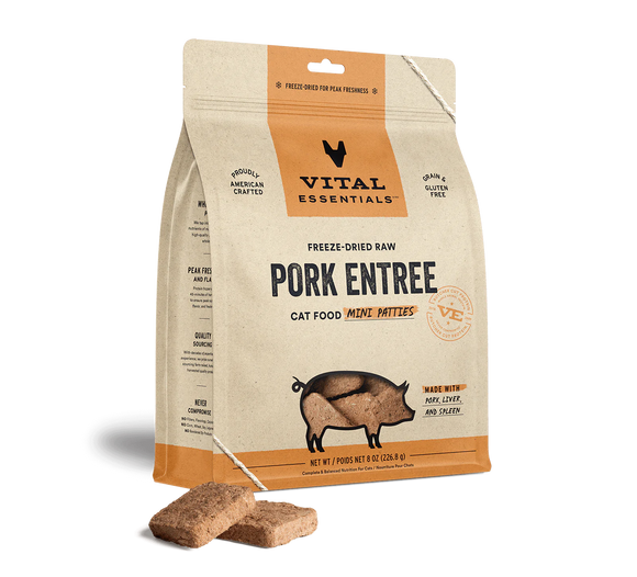 Vital Essentials (VE) - Mini Patties - Pork Recipe (Cat Food)