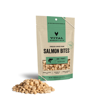 Vital Essentials (VE) - Freeze-Dried Salmon Bites Treats (For Dogs)