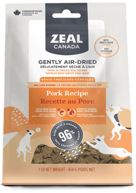 Zeal Canada - Gently Air-Dried Pork with Freeze-Dried Salmon & Pumpkin for Dogs