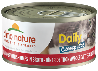 Almo Nature | Daily Complete Tuna Dinner with Shrimps in Broth Wet Cat Food Toronto | ARMOR THE POOCH