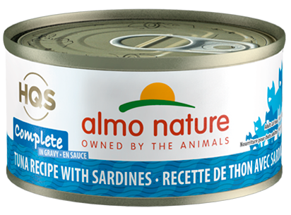 Almo Nature - HQS Complete Tuna Recipe with Sardines in Gravy | Wet Cat Food Toronto