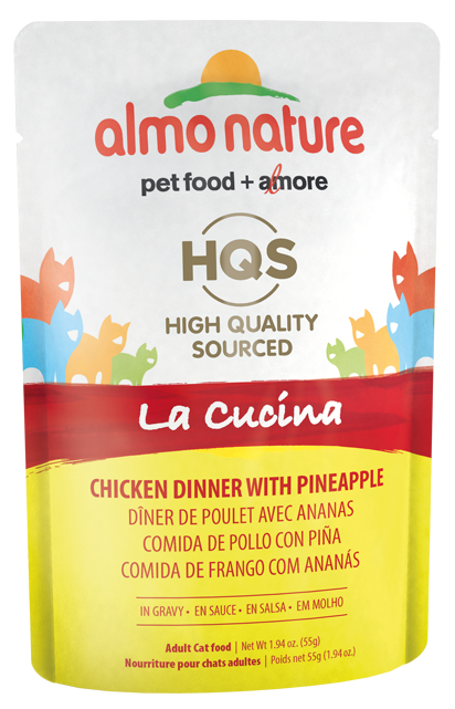 Almo Nature - HQS La Cucina Chicken Dinner with Pineapple in Gravy | Wet Cat Food