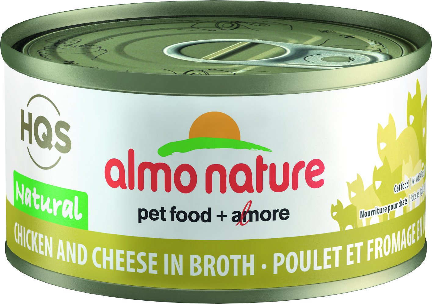 Almo Nature - HQS Natural Chicken and Cheese in Broth (Wet Cat Food)