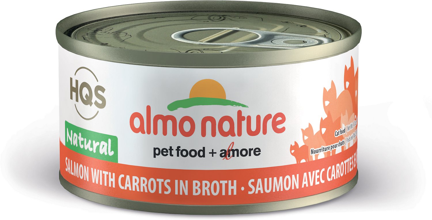 Almo Nature - HQS Natural Salmon with Carrots in Broth (Wet Cat Food)-ARMOR THE POOCH