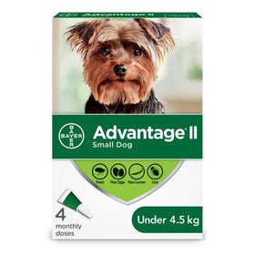 Bayer - Advantage II - Topical Flea Treatment for Dogs (For Dogs under 4.5kg)-ARMOR THE POOCH