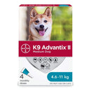 Bayer - K9 Advantix II - Topical Flea and Tick Treatment for Dogs (For Dogs 4.6kg - 11kg)-ARMOR THE POOCH