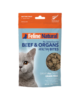 Feline Natural - Beef Healthy Bites (Cat Treats)