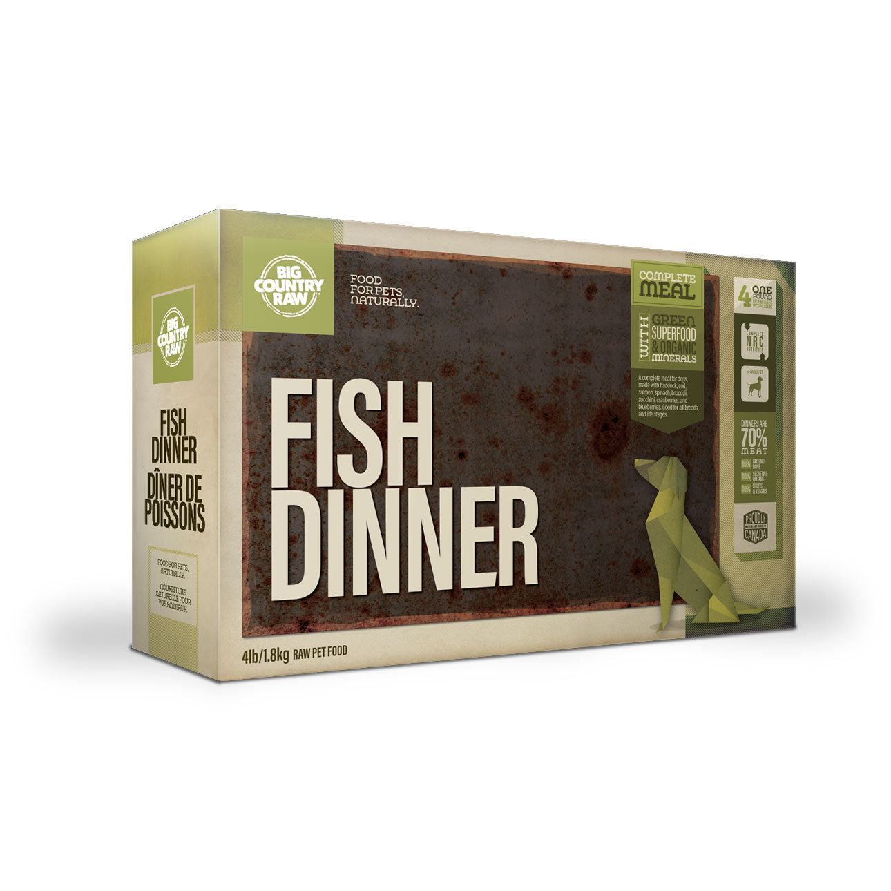 Big Country Raw - Fish Dinner Carton (4lb) | Raw Dog Food Toronto