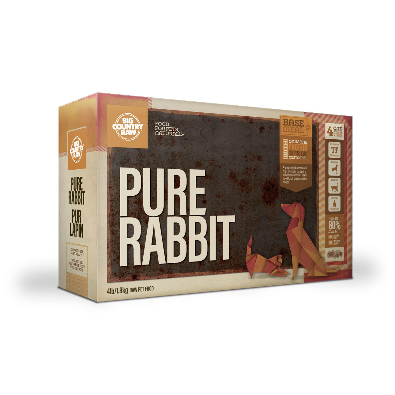 Big Country Raw-Pure Rabbit Carton (4lb)-Pet Store Toronto-ARMOR THE POOCH