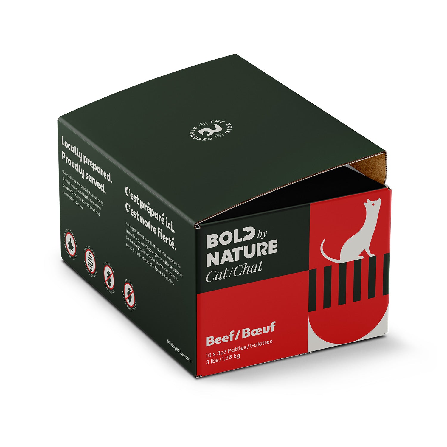 Bold by Nature - Beef For Cats - Frozen Product