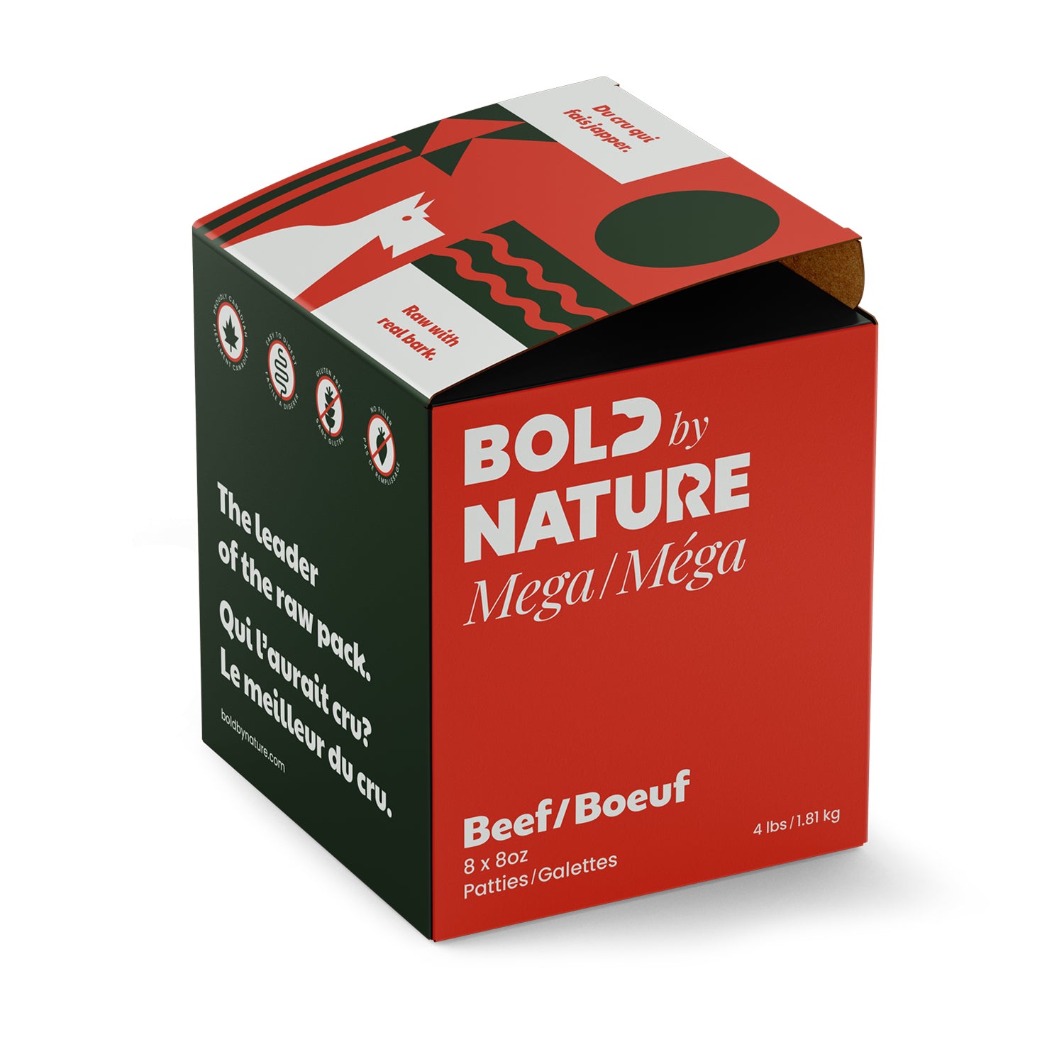 Bold by Nature (Mega Dog) - Mega Beef - Frozen Product