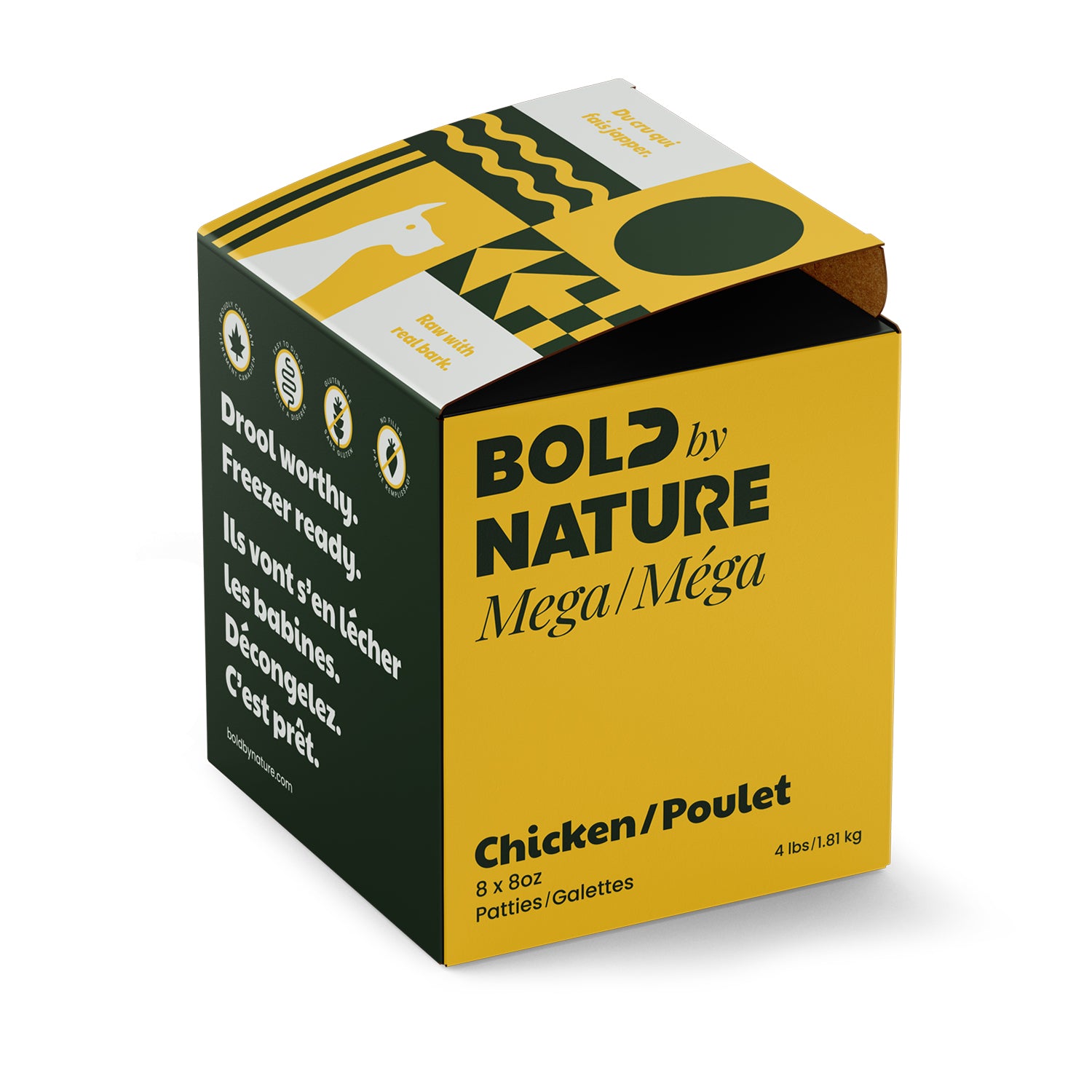 Bold by Nature (Mega Dog) - Mega Chicken - Frozen Product