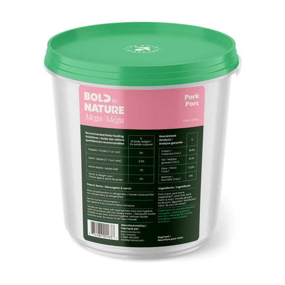 Bold by Nature (Mega Dog) - Mega Pork - Frozen Product