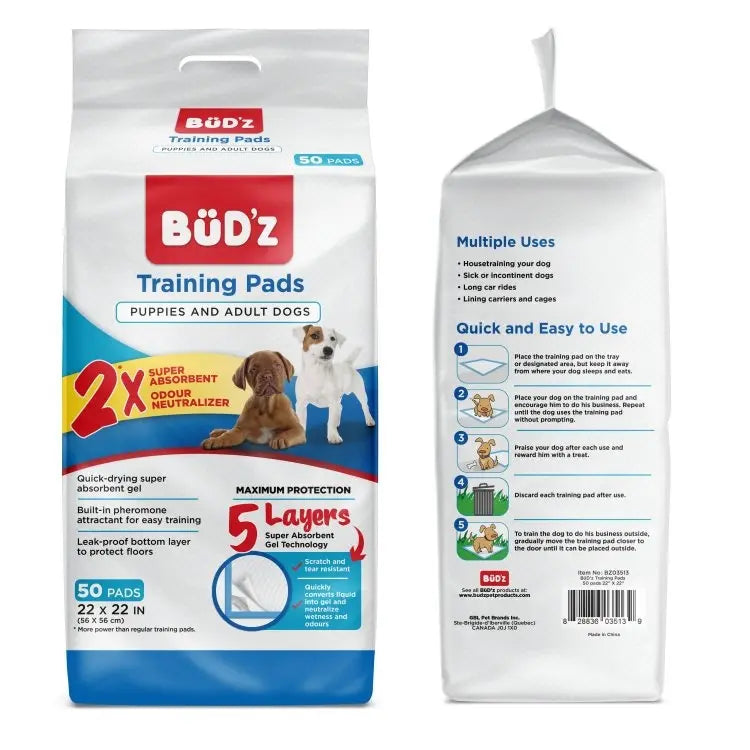 Bud'z - Training Pee Pads | Dog Pee Pad | Training Pads