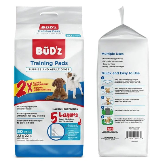 Bud'z - Training Pee Pads | Dog Pee Pad | Training Pads