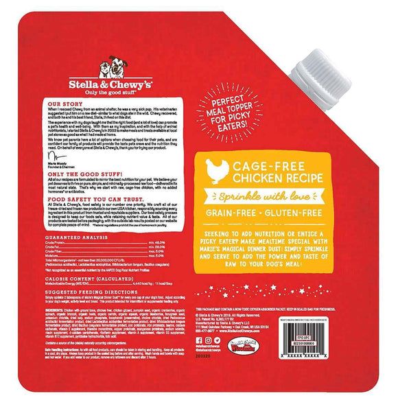 Copy of Stella & Chewy's -  Marie's Magical Dinner Dust Freeze-Dried Raw Cage-Free Chicken Dog Food Topper