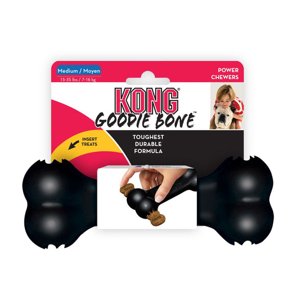 KONG - Extreme Goodie Bone (Black) - ARMOR THE POOCH