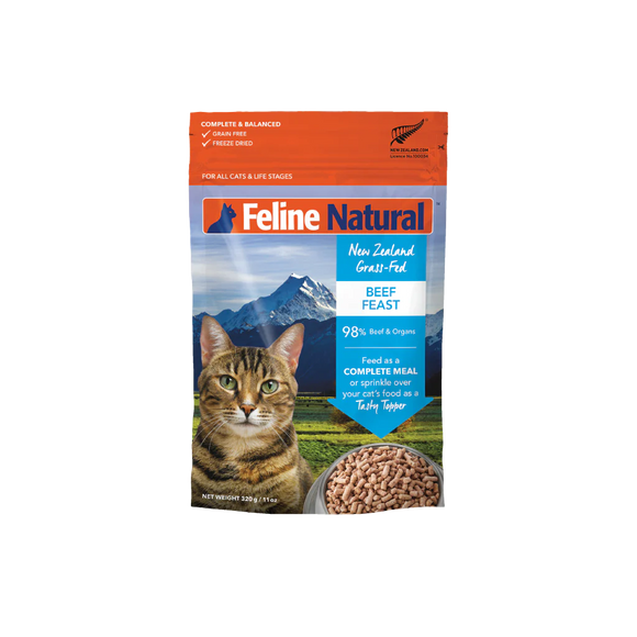 Feline Natural | Beef Feast Freeze-Dried Raw | Cat Food Near Me Toronto | ARMOR THE POOCH