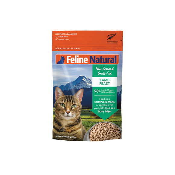 Feline Natural | Lamb Feast Freeze-Dried Raw | Cat Food Near Me Toronto | ARMOR THE POOCH