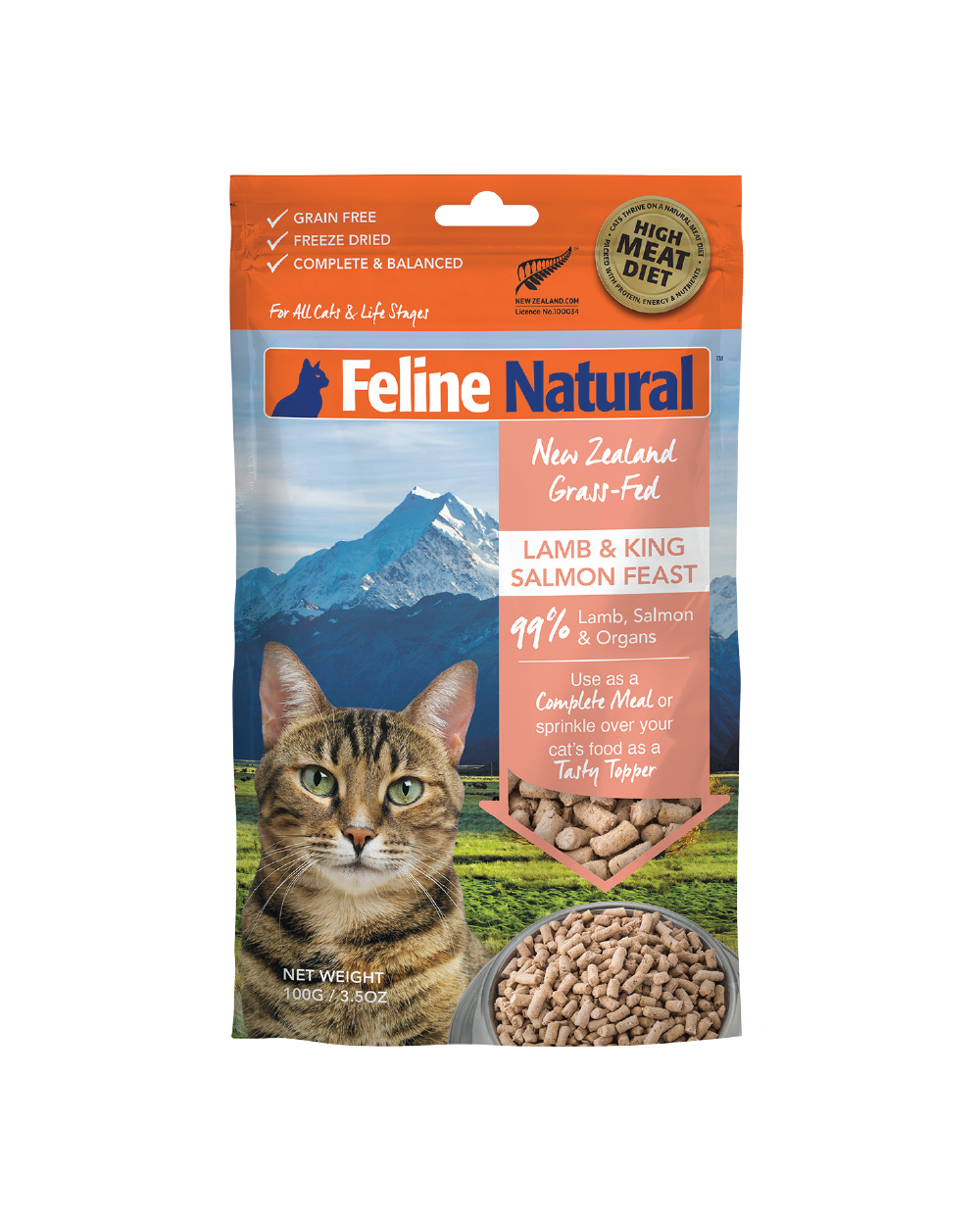 Feline Natural - Lamb & King Salmon Freeze-Dried Raw (Cat Food)