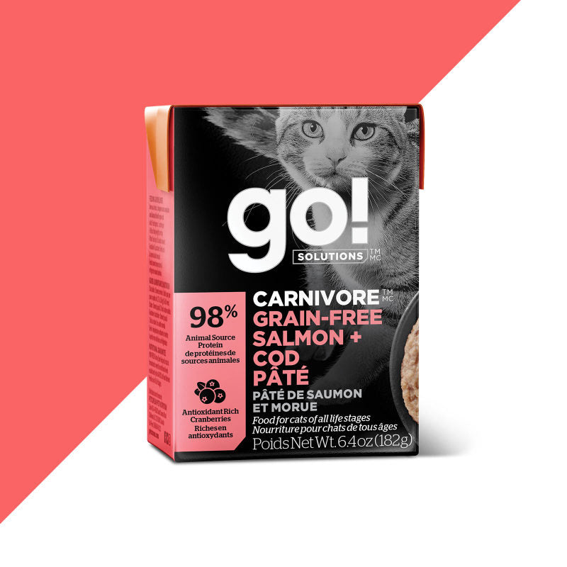 Go! SOLUTIONS - Carnivore - Grain Free Salmon & Cod Pate (Wet Cat Food)