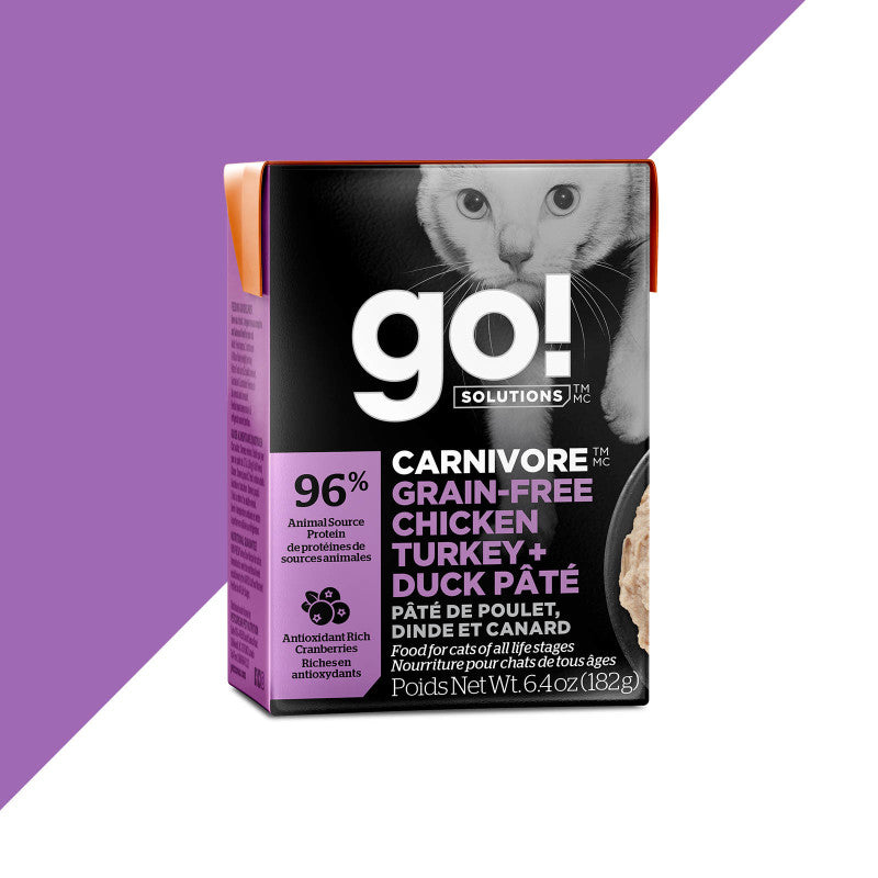 Go! SOLUTIONS - Carnivore - Grain Free Chicken, Turkey & Duck Pate (Wet Cat Food)