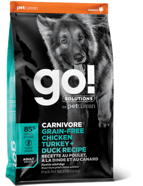 Go! SOLUTIONS - Carnivore - Grain Free Chicken, Turkey & Duck Recipe (Dry Dog Food)