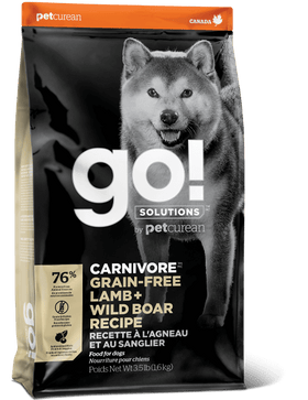 Go! SOLUTIONS - Carnivore - Grain Free Lamb & Wild Boar Recipe (Dry Dog Food)