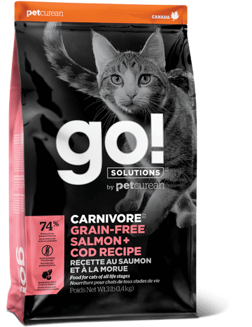 Go! SOLUTIONS - Carnivore - Grain Free Salmon & Cod Recipe (Dry Cat Food)