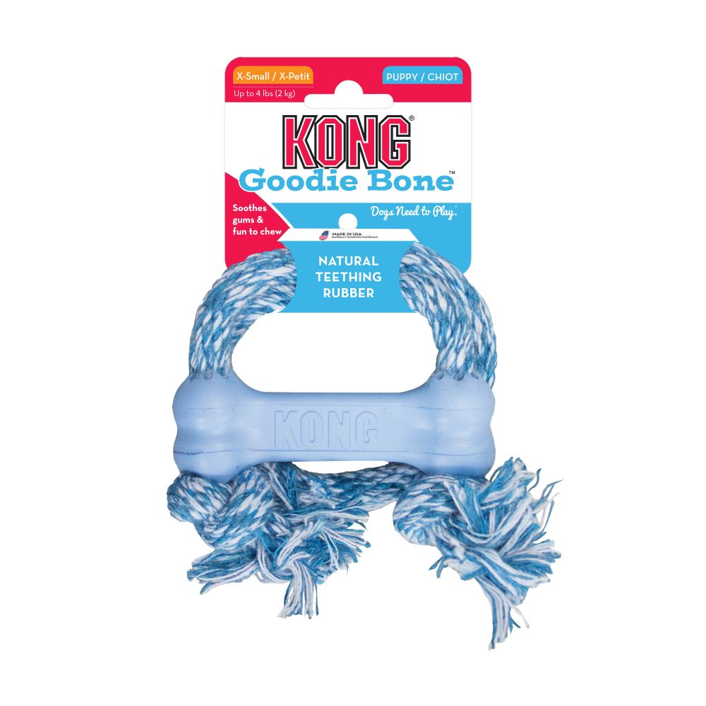 KONG - Goodie Bone with Rope for Puppy - ARMOR THE POOCH
