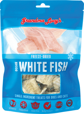 Grandma Lucy's Freeze-Dried Singles Ocean White Fish Dog & Cat Treats