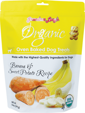Grandma Lucy's Organic Banana & Sweet Potato Oven Baked Dog Treats