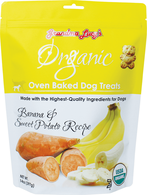 Grandma Lucy's Organic Banana & Sweet Potato Oven Baked Dog Treats