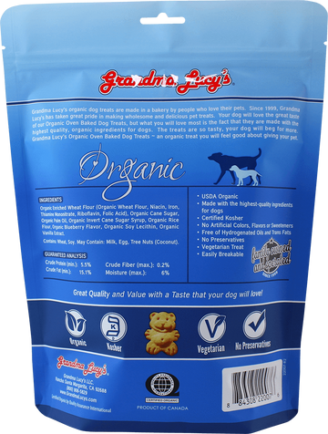 Grandma Lucy's Organic Blueberry Oven Baked Dog Treats
