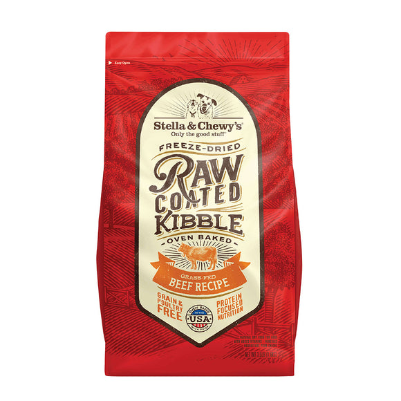 Stella & Chewy's - Grass-Fed Beef Raw Coated Kibble (Grain Free Dry Dog Food) - ARMOR THE POOCH
