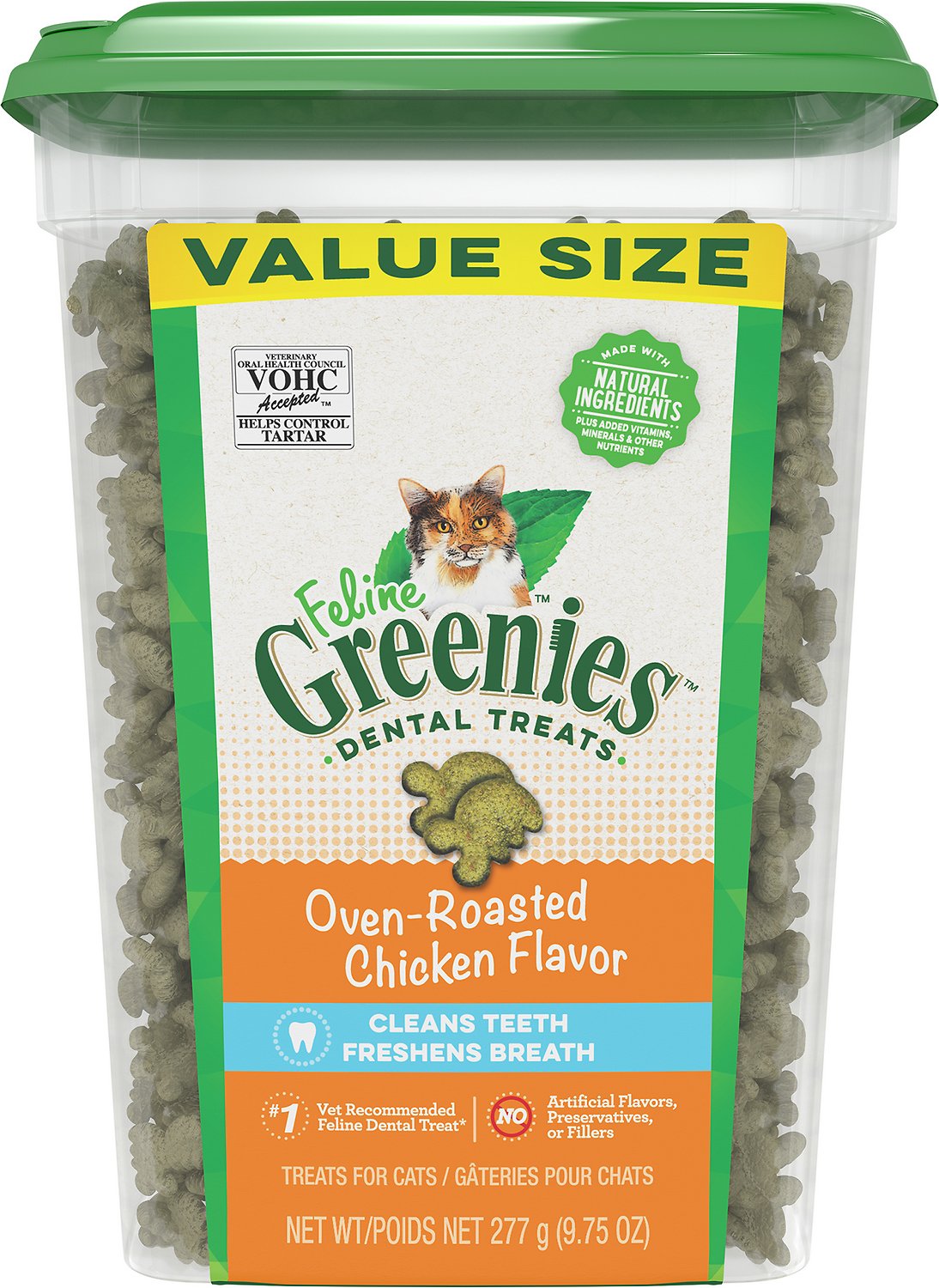 Greenies - Feline Greenies Dental Treats Oven Roasted Chicken Flavor
