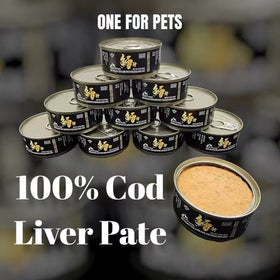 One For Pets - 100% Canadian Black Cod Liver Pate (For Both Dogs & Cats) | Wet Food for Pets
